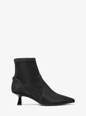 Amali Glitter Chain-Mesh Kitten Boot