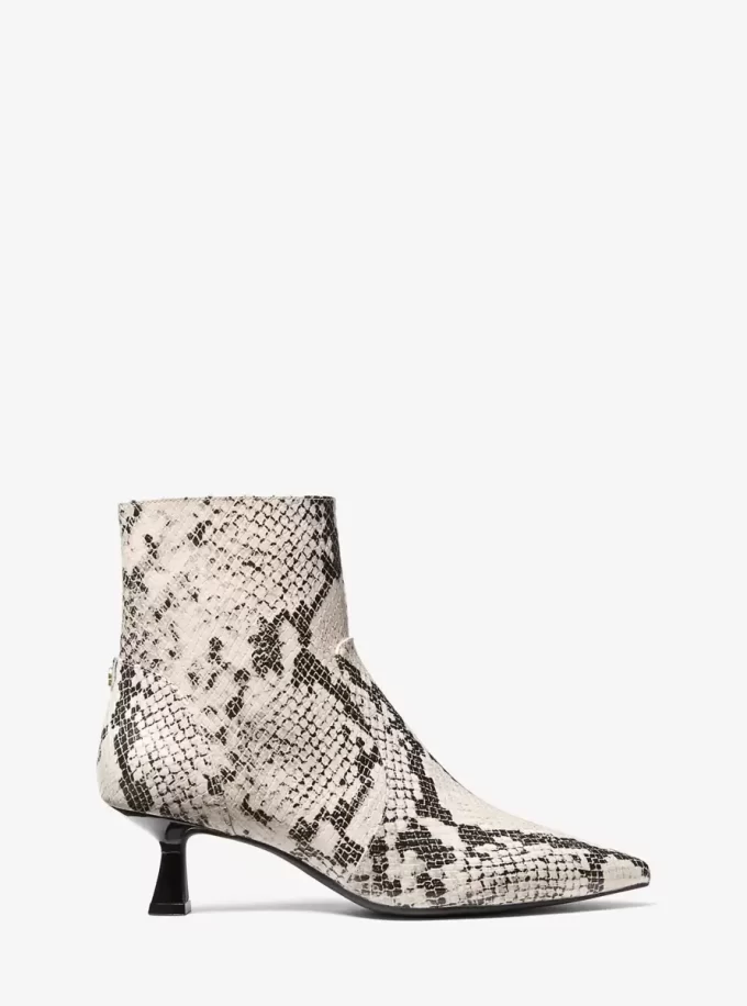 Amali Snake Embossed Boot Amali Snake Embossed Boot