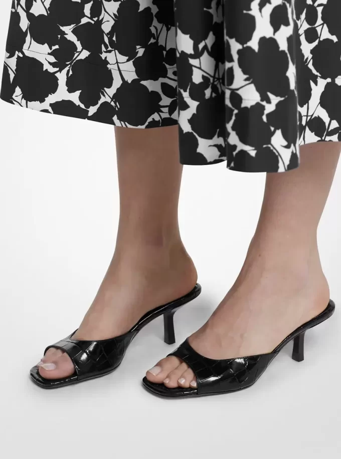 Anita Crocodile Embossed Leather Sandal Anita Crocodile Embossed Leather Sandal