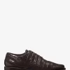 Annette Crocodile Embossed Patent Leather Oxford