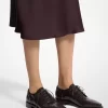 Annette Crocodile Embossed Patent Leather Oxford
