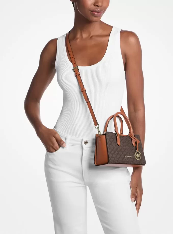 Arden Small Signature Logo Messenger Bag