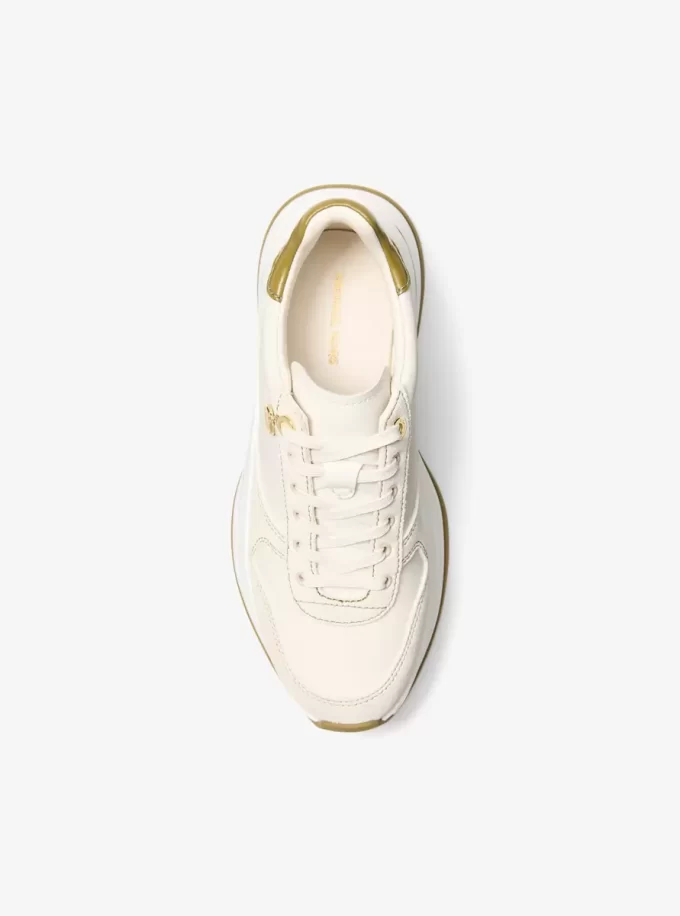 Arla Leather and Suede Trainer