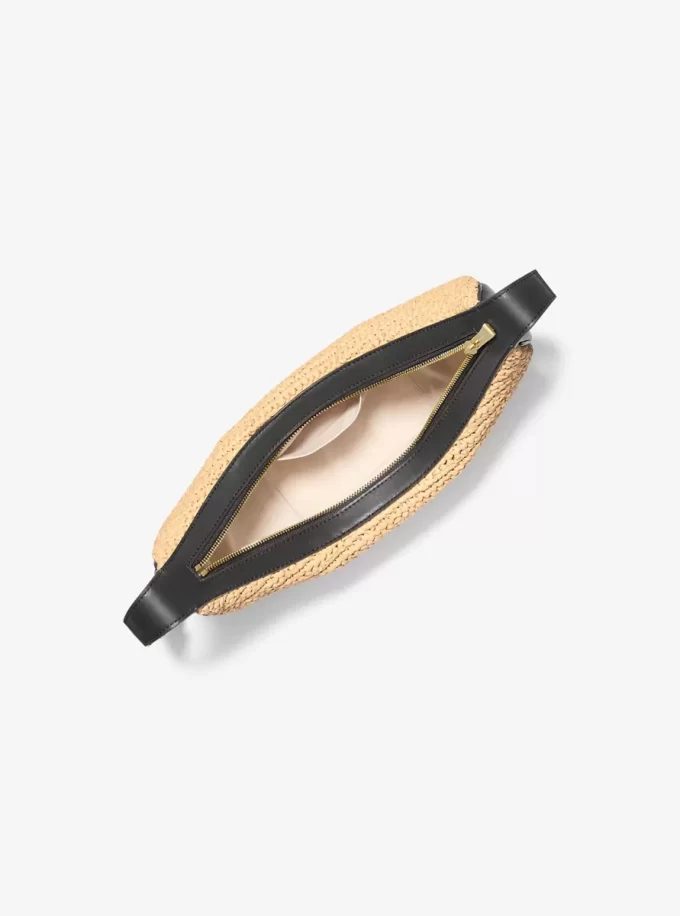 Avra Medium Hand-Crocheted and Leather Crossbody Bag Avra Medium Hand-Crocheted and Leather Crossbody Bag