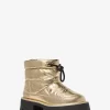 Barton Crackled Metallic Leather Boot