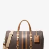 Bedford Travel Extra-Large Signature Logo Stripe Weekender Bag