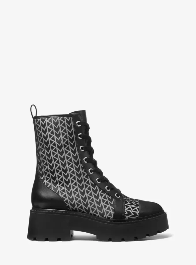 Blake MK2000 Logo Jacquard Combat Boot Blake MK2000 Logo Jacquard Combat Boot