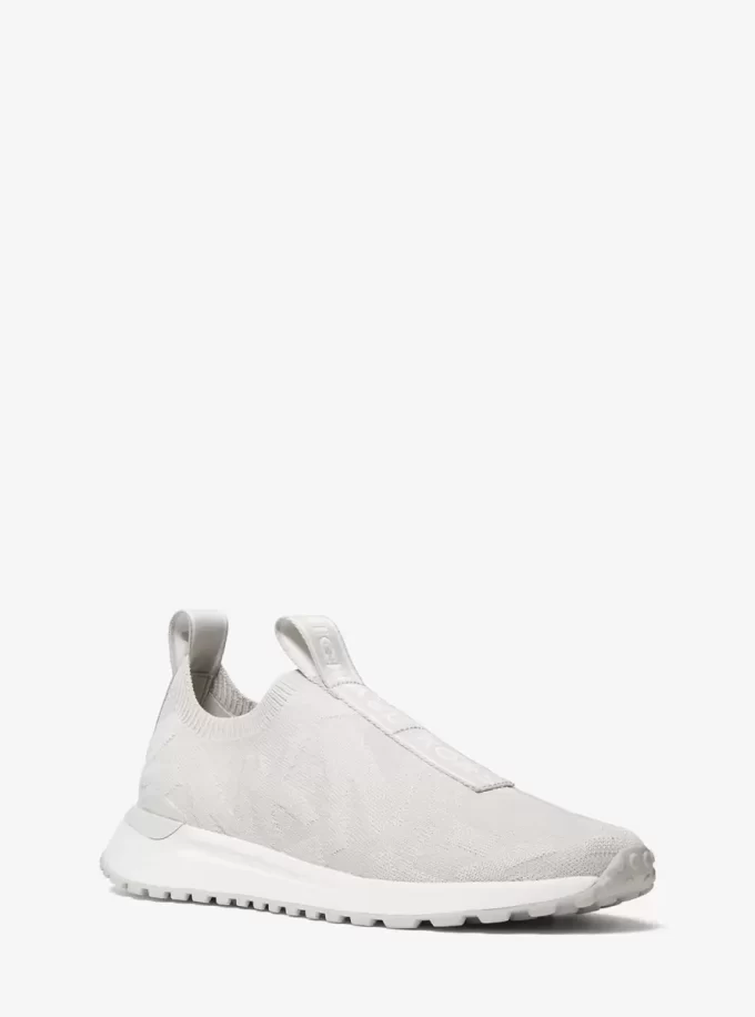 Bodie Logo Embossed Stretch Knit Slip-On Trainer Bodie Logo Embossed Stretch Knit Slip-On Trainer