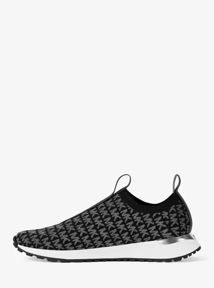 Bodie Metallic Logo Knit Slip-On Sneaker