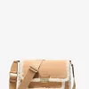 Bradshaw Medium Suede and Faux Shearling Messenger Bag