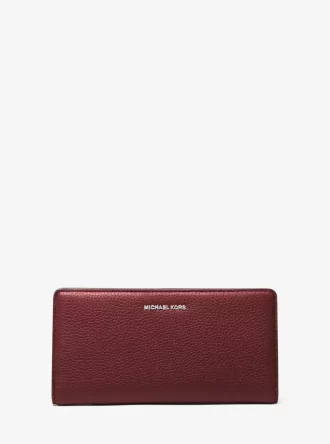 Bryant Large Pebbled Leather Snap-Front Wallet