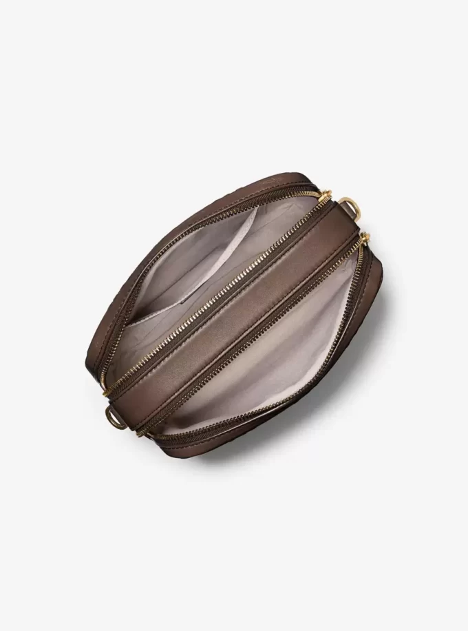 Bryant Medium Logo Embossed Burnished Leather Crossbody Bag Bryant Medium Logo Embossed Burnished Leather Crossbody Bag