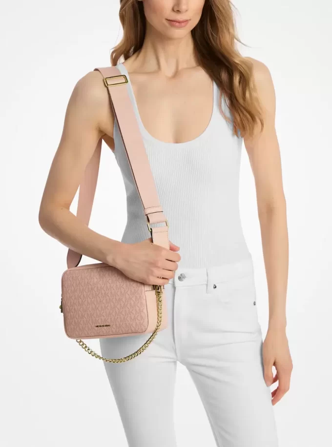 Bryant Medium Signature Logo Camera Crossbody Bag