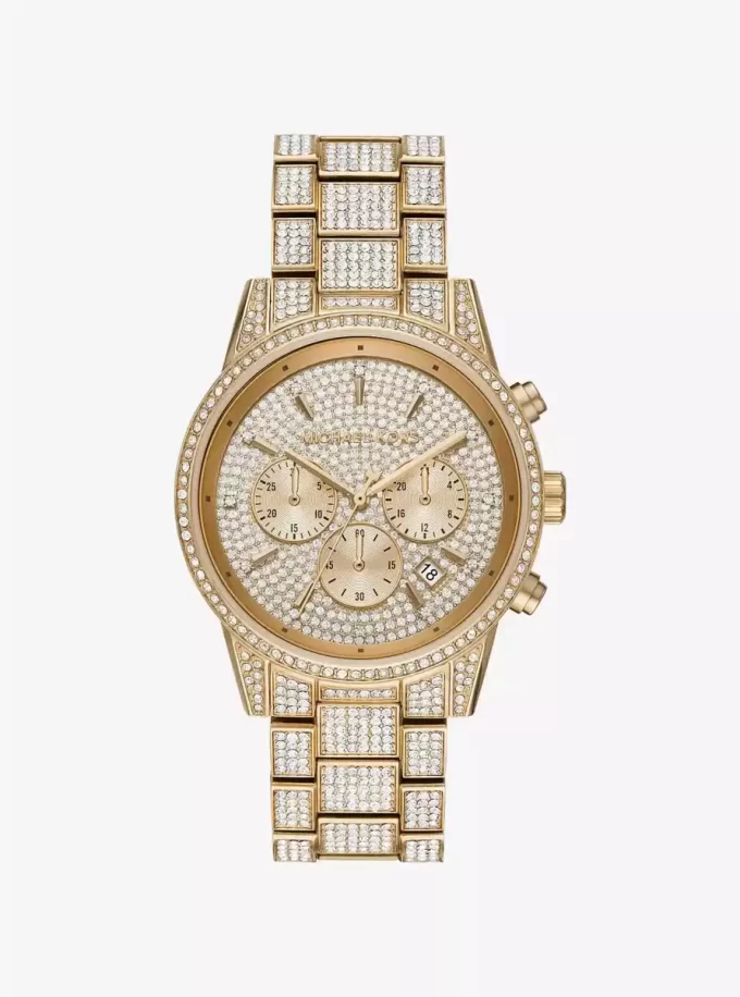 Bryant Pavé Gold-Tone Watch
