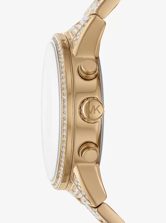 Bryant Pavé Gold-Tone Watch