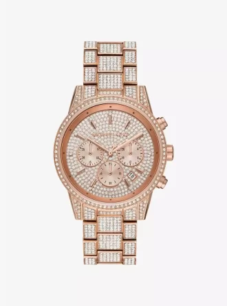 Bryant Pavé Rose Gold-Tone Watch
