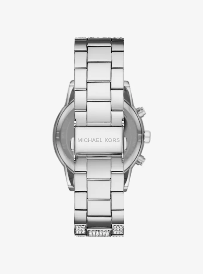 Bryant Pavé Silver-Tone Watch