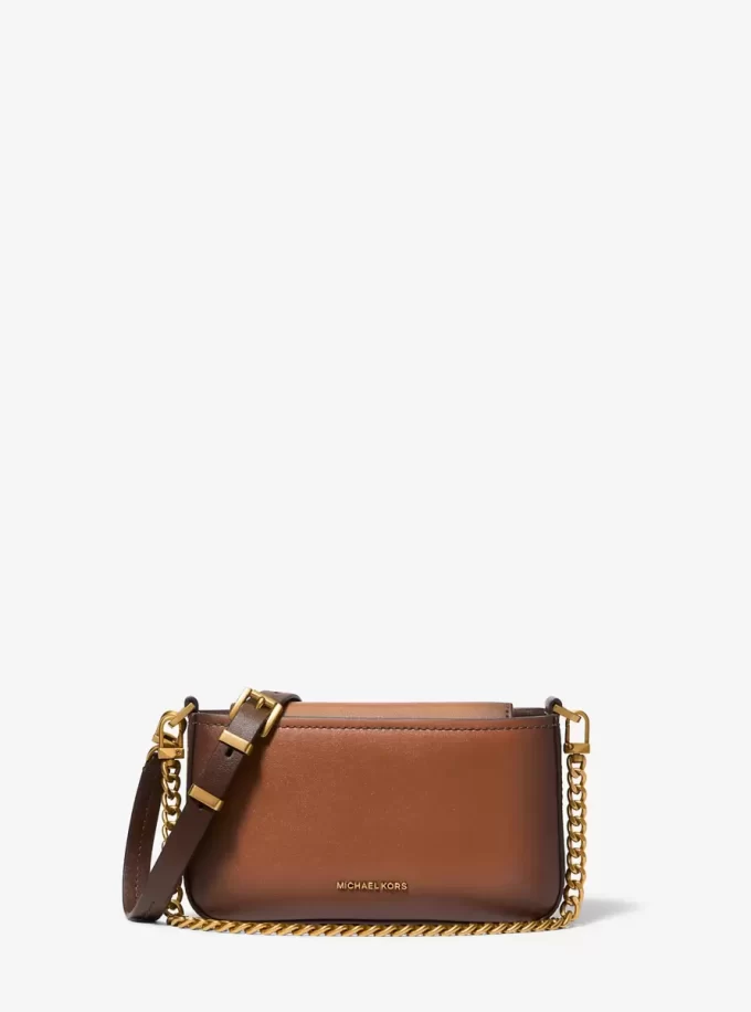 Bryant Small Burnished Leather Convertible Pochette Bryant Small Burnished Leather Convertible Pochette