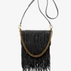 Bryant Small Fringed Suede Convertible Pochette