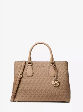 Camille Large Signature Logo Satchel