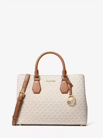 Camille Large Signature Logo Satchel