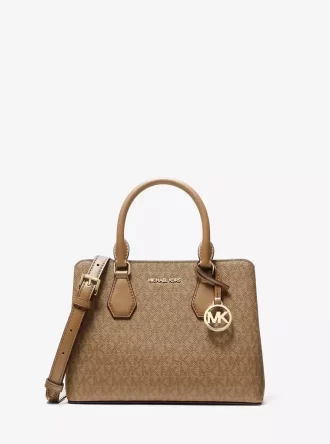 Camille Small Signature Logo Satchel