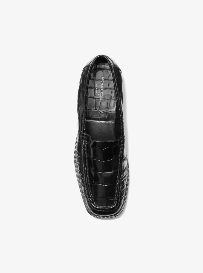 Carolyn Crocodile Embossed Leather Loafer Carolyn Crocodile Embossed Leather Loafer