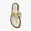 Carson Crackled Metallic Leather Sandal