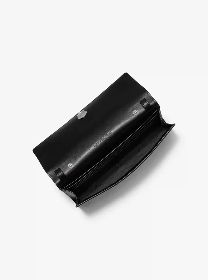 Carson Large Leopard Print Calf Hair Convertible Crossbody Bag Carson Large Leopard Print Calf Hair Convertible Crossbody Bag