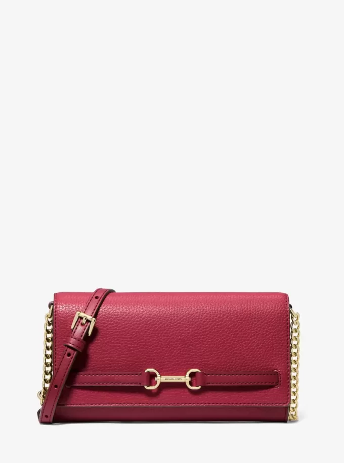 Carson Large Pebbled Leather Convertible Crossbody Bag