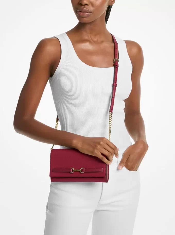 Carson Large Pebbled Leather Convertible Crossbody Bag