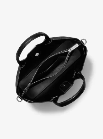 Carson Medium Signature Logo Satchel Carson Medium Signature Logo Satchel