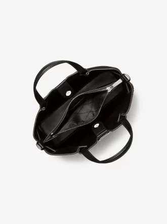 Carson Small Leopard Print Calf Hair Satchel Carson Small Leopard Print Calf Hair Satchel