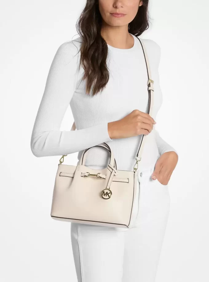 Carson Small Pebbled Leather Satchel