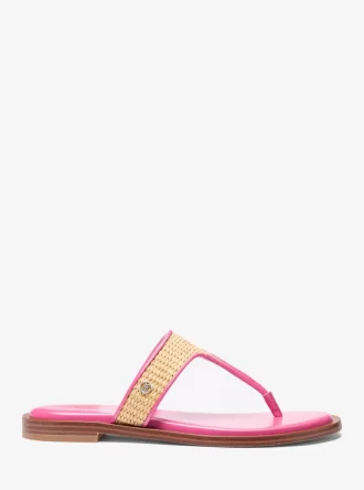Carson Straw T-Strap Sandal Carson Straw T-Strap Sandal
