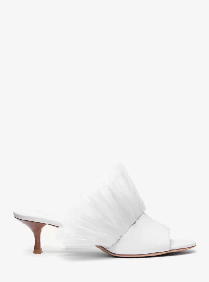 Catarina Leather and Fringe Mule Catarina Leather and Fringe Mule