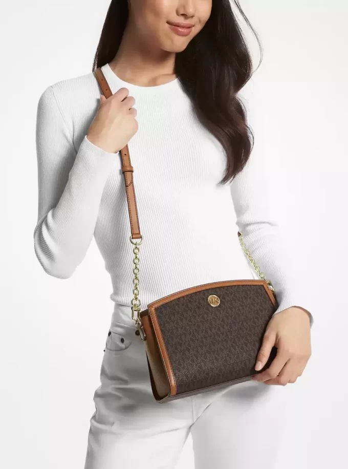 Chantal Large Signature Logo Messenger Bag Chantal Large Signature Logo Messenger Bag