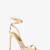Chrissy Metallic Python Embossed Leather Sandal Chrissy Metallic Python Embossed Leather Sandal