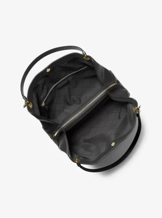 Christina Large Pebbled Leather Shoulder Bag