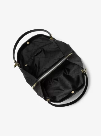 Christina Large Signature Logo Shoulder Bag