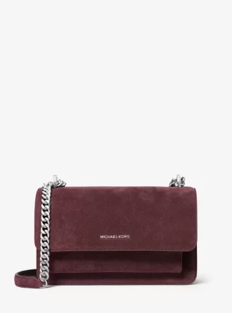 Claire Large Suede Shoulder Bag