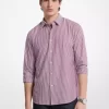 Classic Fit Striped Cotton Blend Shirt