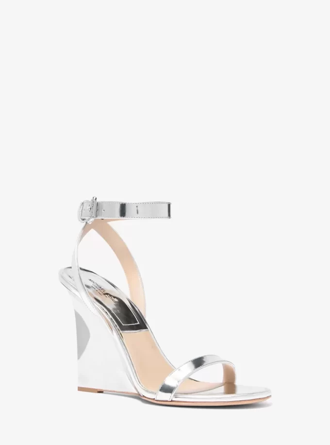 Claudia Specchio Leather Wedge Sandal Claudia Specchio Leather Wedge Sandal