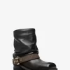 Colby Leather and Signature Logo Ankle Boot Colby Leather and Signature Logo Ankle Boot
