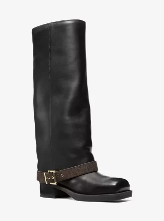 Colby Leather and Signature Logo Boot