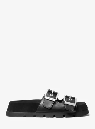 Colby Suede and Leather Flat Sandal