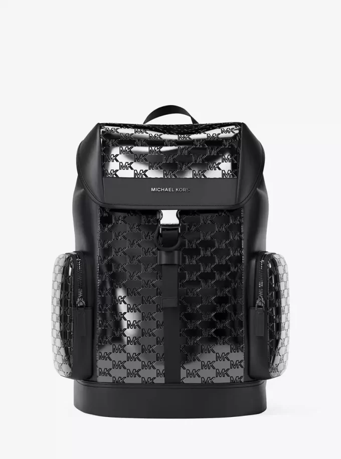 Cooper Medium Metallic Logo Debossed Backpack
