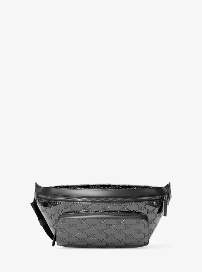 Cooper Medium Metallic Logo Debossed Utility Sling Pack