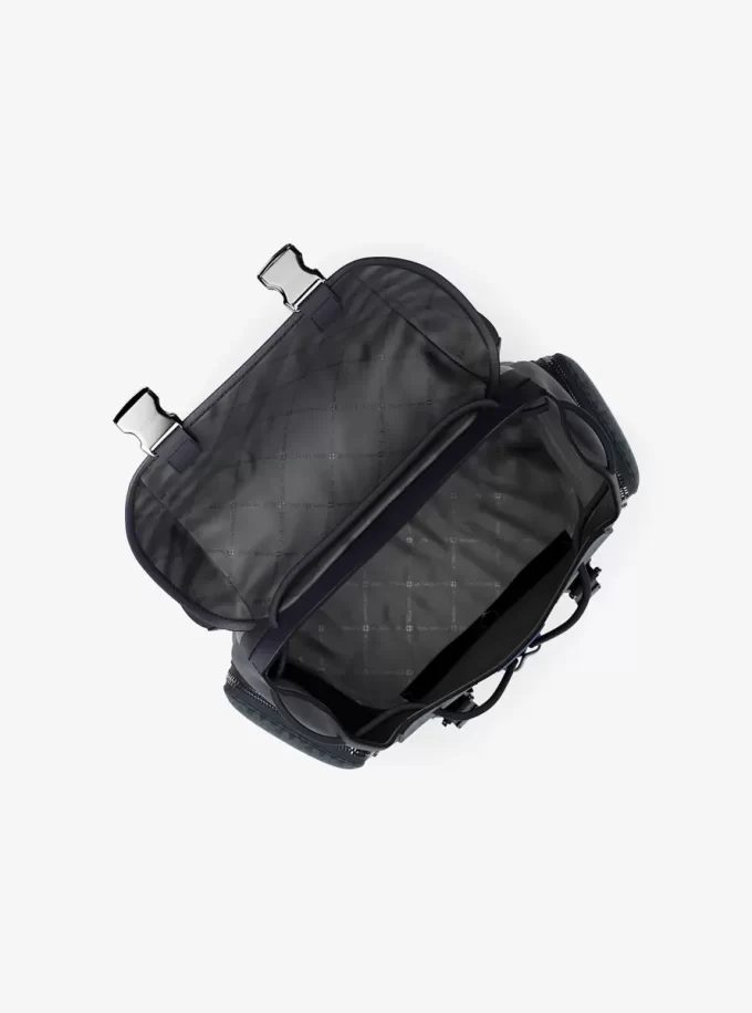 Cooper Medium Striped Signature Logo City Backpack