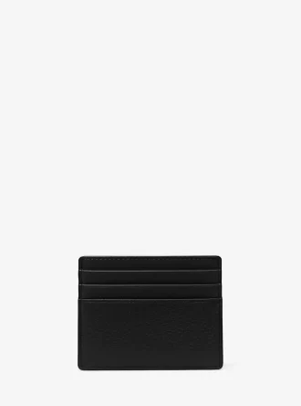 Cooper Pebbled Leather Tall Card Case